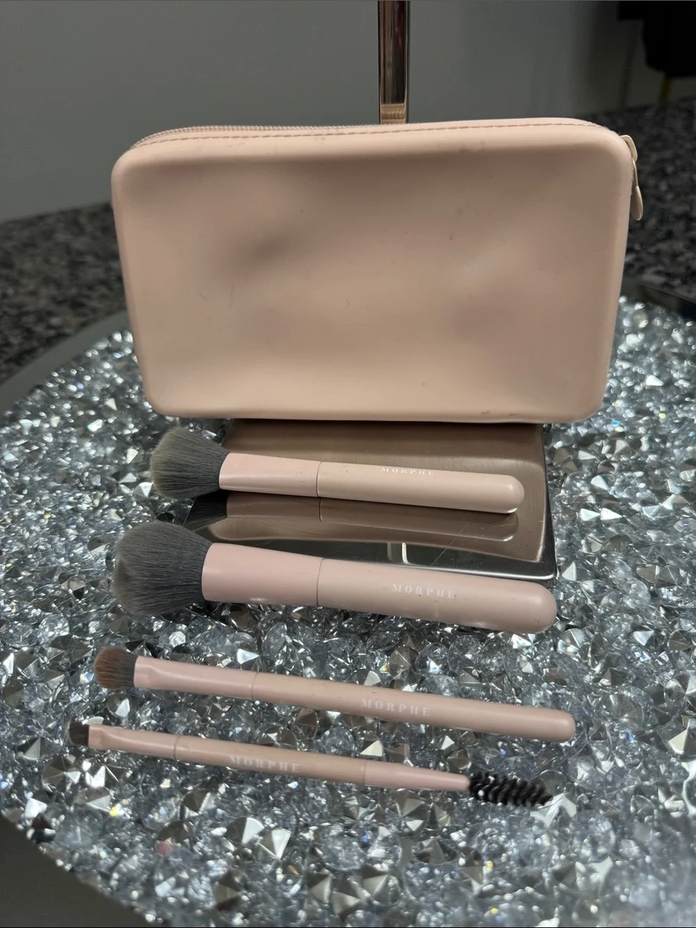 Morphe Blush Pink Brush Set with Zip Pouch